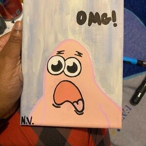 Patrick Star painting
